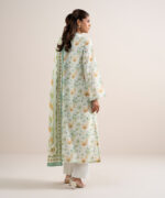 Multi Lawn Unstitched Ensemble - View 3