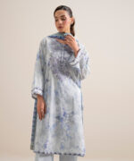 Peach Lawn Unstitched Ensemble - View 5