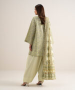 Green Lawn Unstitched Ensemble - View 2