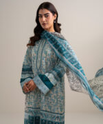 Peach Lawn Unstitched Ensemble - View 3