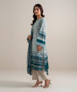 Peach Lawn Unstitched Ensemble - View 5