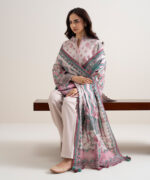 Pink Lawn Unstitched Ensemble - View 4