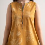 Mustard Lawn Unstitched Ensemble - View 1