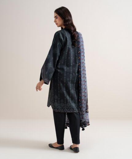 Black Lawn Unstitched Ensemble - View 2