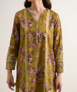 Mustard Arabic Lawn Unstitched Ensemble - View 2