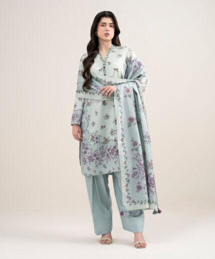 Unstitched 3-Piece Ensemble - View 1