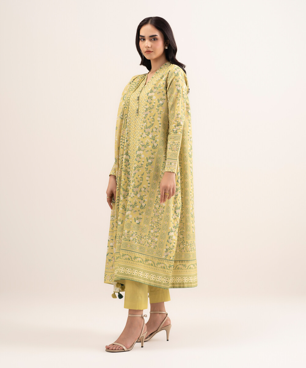 Unstitched 3-Piece Ensemble - View 1 Unstitched 3-Piece Ensemble - View 1