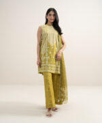 Mustard Lawn Unstitched Ensemble - View 5