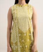 Mustard Lawn Unstitched Ensemble - View 1