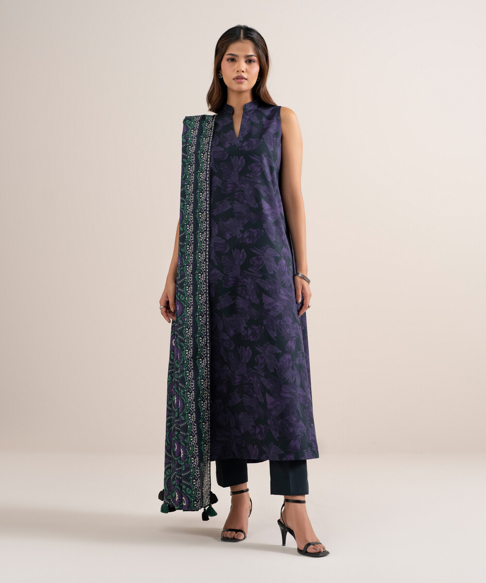 Unstitched 3-Piece Ensemble - View 1 Unstitched 3-Piece Ensemble - View 1