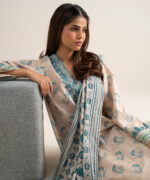 Light Tea Pink Lawn Unstitched Ensemble - View 1