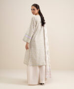 Off White Lawn Unstitched Ensemble - View 2
