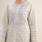 Off White Lawn Unstitched Ensemble - View 1