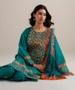 Blue Lawn Unstitched Ensemble - View 5