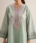 Green Lawn Unstitched Ensemble - View 3