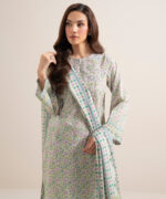 Multicoloured Lawn Unstitched Ensemble - View 5
