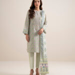 Multicoloured Lawn Unstitched Ensemble - View 1