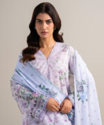 Purple Lawn Unstitched Ensemble - View 4
