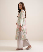 Ice Blue With Multi Lawn Unstitched Ensemble - View 4