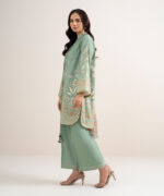 Mint Green Lawn Unstitched Ensemble - View 3