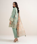 Mint Green Lawn Unstitched Ensemble - View 2