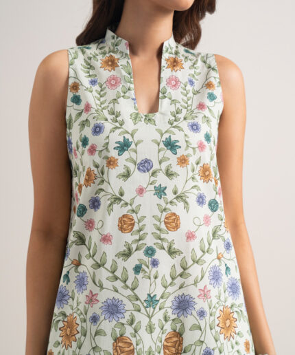 Multi Lawn Unstitched Ensemble - View 2