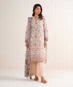 Peach Lawn Unstitched Ensemble - View 3