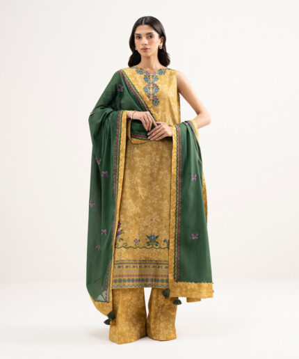 Unstitched 3-Piece Ensemble - View 2