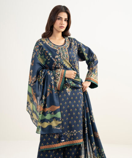 Unstitched 3-Piece Ensemble - View 2