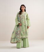 Pistachio Lawn Unstitched Ensemble - View 3