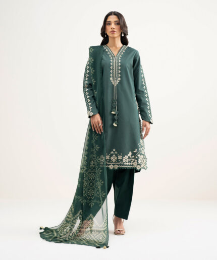 Unstitched 3-Piece Ensemble - View 2
