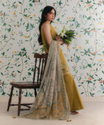 Yellow Dobby Unstitched Ensemble - View 6