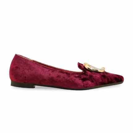 Maroon Women Pumps WN1213 - View 2