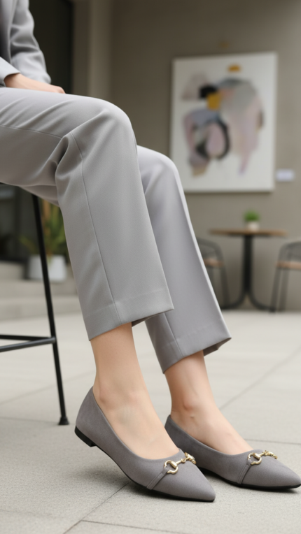 Grey Pumps For Ladies WN1241 - View 1