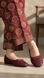 Maroon Pumps For Women WN1244 - View 2
