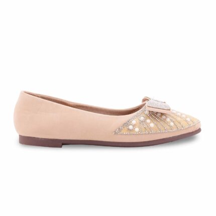 Beige Women Pumps WN1246 - View 2
