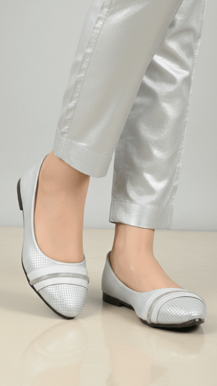 Silver Pumps WN1252 - View 1
