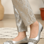 Silver Pumps For Ladies WN1253 - View 1