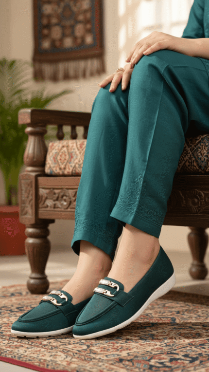 Green Pumps For Ladies WN1272 - View 2