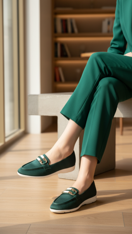 Green Pumps For Ladies WN1272 - View 1