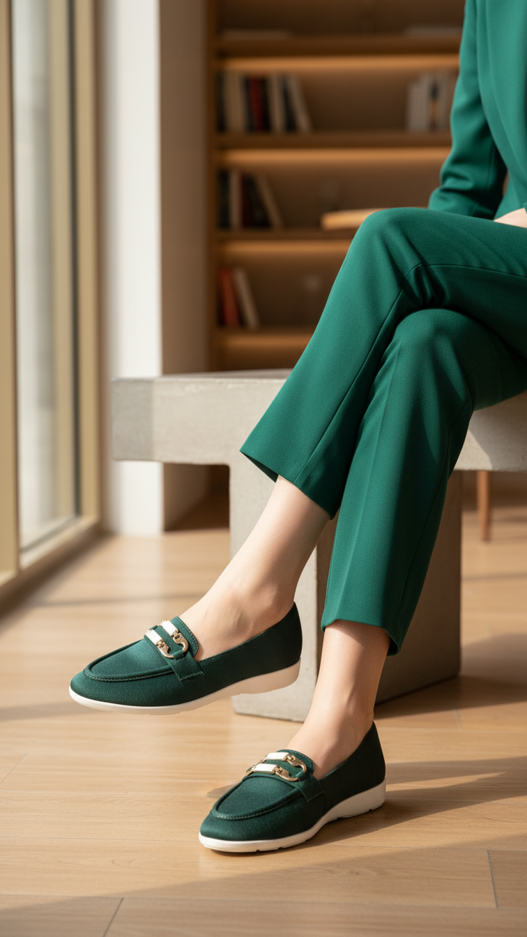 WN1272-11_11e11a15-dde2-4b84-8658-3eb57f79b3bc.png Green Pumps For Ladies WN1272 - View 1