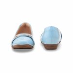 Sky Blue Pumps For Women WN1289 - View 4
