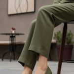 Olive Pumps For Ladies WN1302 - View 1