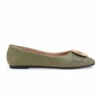 Olive Pumps For Ladies WN1302 - View 3
