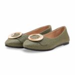 Olive Pumps For Ladies WN1302 - View 4