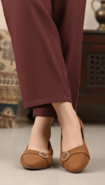 Brown Moccasin For Ladies WN1308 - View 1