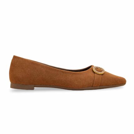 Brown Moccasin For Ladies WN1308 - View 2