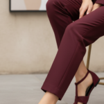 Maroon Pumps For Ladies WN1314 - View 1
