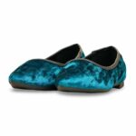 Teal Blue Pumps For Ladies WN1324 - View 3