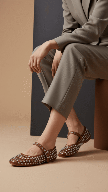 Tan Women Pumps WN1327 - View 1